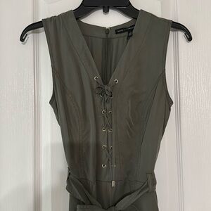 WHBM jumpsuit forest green